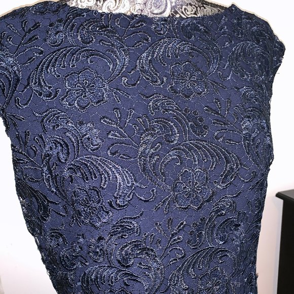 Ralph Lauren Blue Lace Dress - Picture 1 of 5